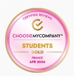 
Le CFPP obtient la certification Students® Gold 2026
Médaille d'or Choose My company du label STUDENT obtenu par le CFPP en avril 2026